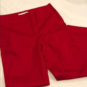 Red Capri pants